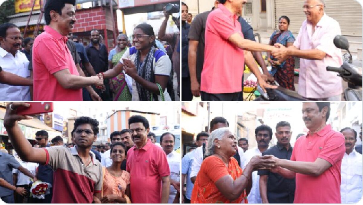 MK Stalin walking home